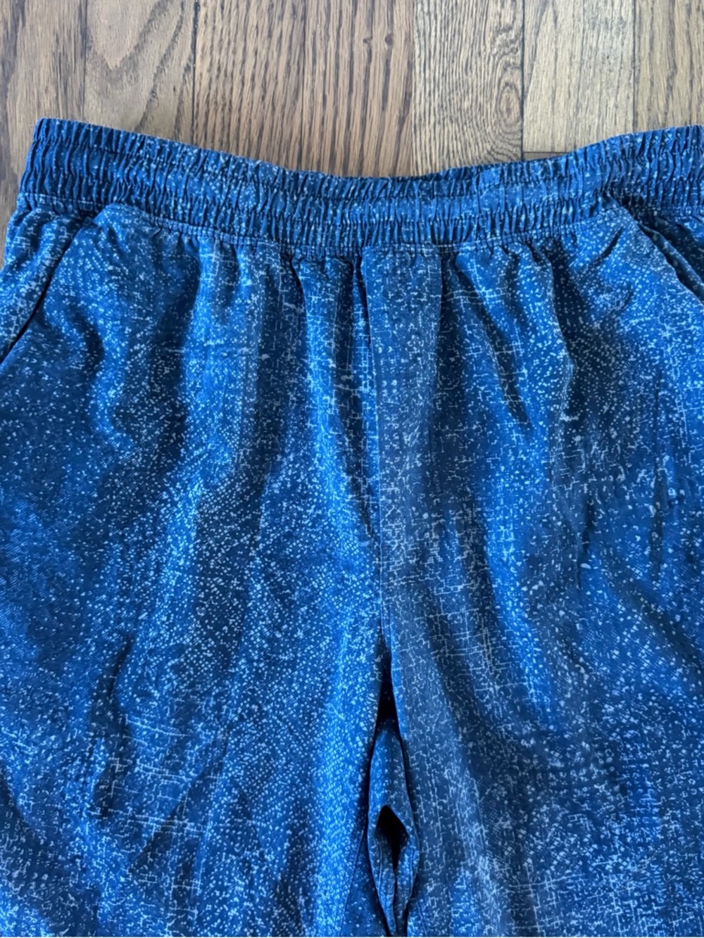 Lululemon Men's Pace Breaker Linerless Short Blue Multi Size M - Picture 3 of 15